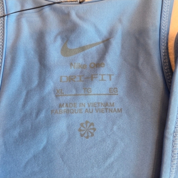 Nike Dri-FIT Blue Training Tank Top, Women's Size XL, Dri-FIT One New - Picture 2 of 8